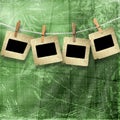 Old grunge slides on the paper background Royalty Free Stock Photo