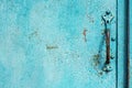 Old grunge texture with door handle. Royalty Free Stock Photo