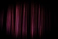 Old grunge theater purple curtain background.