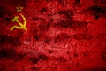 Old grunge USSR background flag Royalty Free Stock Photo