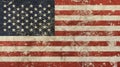 Old Grunge Vintage Faded American US Flag