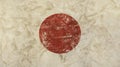 Old grunge vintage faded Japan Nippon flag Royalty Free Stock Photo