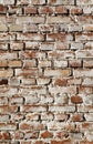 Old grungy brick wall surface Royalty Free Stock Photo