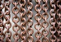 Old grungy chains texture background