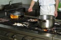 Old grungy restaurant kitchen