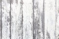 Old grungy and weathered white grey painted simple wooden wall plank texture background Royalty Free Stock Photo