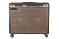 Old Guitar Amplifier on White background Royalty Free Stock Photo