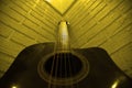 old guitar close up. different angle guitar photo Royalty Free Stock Photo