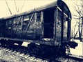 Old Gulag wagon Royalty Free Stock Photo