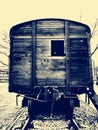 Old Gulag wagon Royalty Free Stock Photo