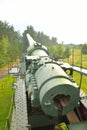 Old gun in Fort Krasnaya Gorka. Royalty Free Stock Photo