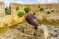 Old gun on the wall promenade, Acre Akko