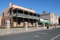 old habitation building (prison\'s chaplain house) and gate of the prison in fremantle (australia)