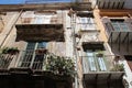 old habitation buildings in palermo in sicily (italy)