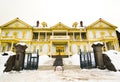 Old Hakodate Public hall, Antique Europe building architecture.