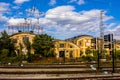 Old half-destroyed building of a railway company in Sofia / Bulgaria / 10.01.2015 /