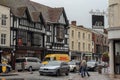 Old half-timbered houses on High Street, Stratford-upon-Avon, UK Royalty Free Stock Photo