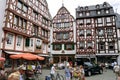 Old half-timbered houses in tourist resort Bernkastel