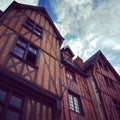 Old half-timbered houses in Tours, France Royalty Free Stock Photo