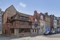 Old half-timbered townhouses in Dieppe