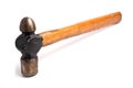 Old hammer isolated with clipping path. Royalty Free Stock Photo