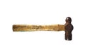 Old hammer isolated on a white background, With clipping path Royalty Free Stock Photo