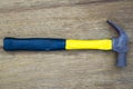 Old hammer on wood Royalty Free Stock Photo