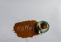 Old hand brass coffee mill Royalty Free Stock Photo