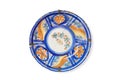 Old hand painted plate Royalty Free Stock Photo