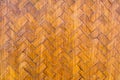 Old handcraft bamboo weave texture background Royalty Free Stock Photo