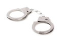 Old handcuffs isolated Royalty Free Stock Photo