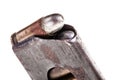 Old handgun magazine detail