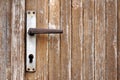 An old handle with keyhole Royalty Free Stock Photo