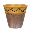 Old handmade flower pot Royalty Free Stock Photo