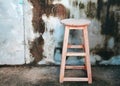 Old handmade stool chair