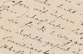 Old handwriting Royalty Free Stock Photo