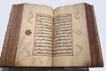 Old handwritten manuscript of the Koran