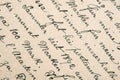 Old handwritten text in german language Royalty Free Stock Photo