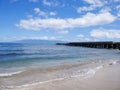 Old harbor on Baby beach, Lahaina, Maui, Hawaii Royalty Free Stock Photo