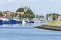 Old harbor in the city Zierikzee