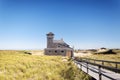 Old harbor life saving station building exterior cape cod massachusetts Royalty Free Stock Photo