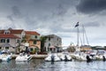 Old harbor or marina, Croatia Dalmatia Royalty Free Stock Photo