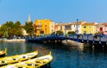 Canal at village of Martigues, France Royalty Free Stock Photo