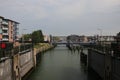 The old harbor with tugboat from Maassluis near Rotterdam port