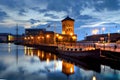 Old harbour building leith, edinburght