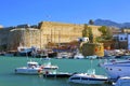 Old harbour in Cyprus. Royalty Free Stock Photo