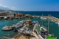 Old harbour of Kyrenia Girne and medieval fortress - Northern Cyprus
