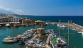 Old harbour of Kyrenia Girne and medieval fortress - Northern Cyprus