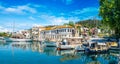 Old harbour on Limenas Royalty Free Stock Photo