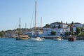 The old harbour in Spetses island, Greece.